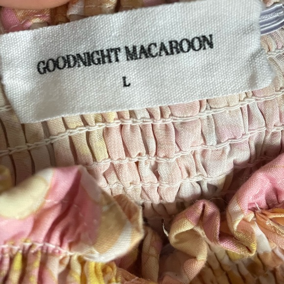 Goodnight Macaroon- Abby Square neck floral embroidered mini dress - Picture 6 of 9